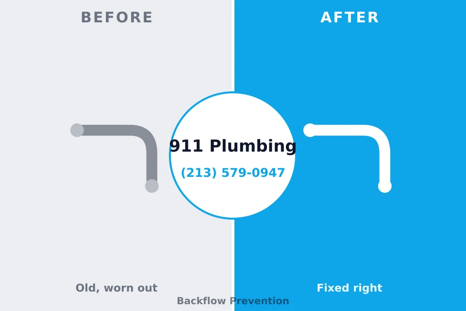 Before and after: plumbing repair East Jordan, MI